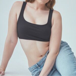 Brami Klassy Network Crop Top with Built in bra